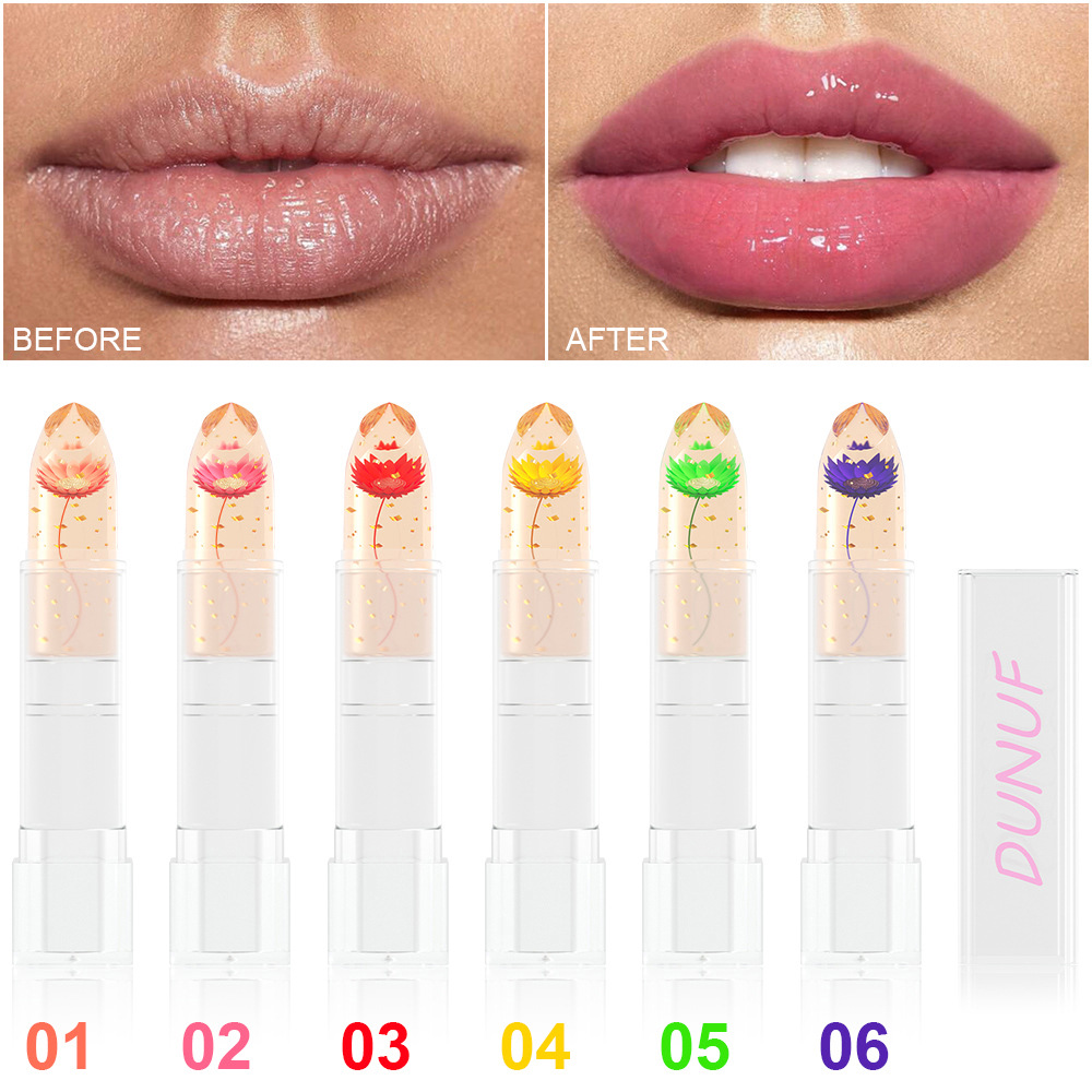 Check out DUNUF Dried Flower gold foil jelly color-changing Lipstick! Link Disclaimer - For Foreign trade only Application Scenario