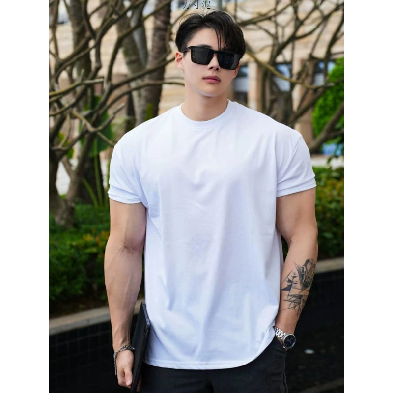 Американская спортивная футболка с короткими рукавами мужской манжеты для быстрого сушки