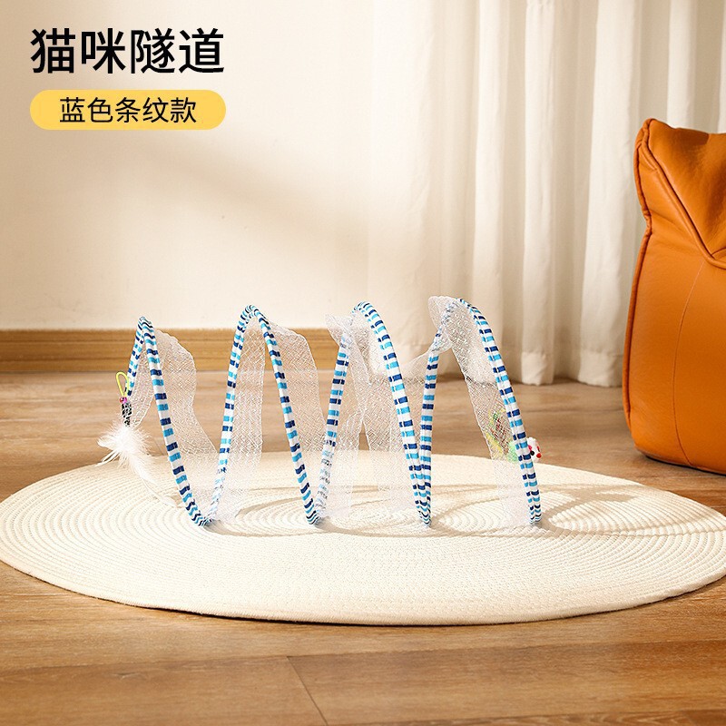 新款宠物用品型猫隧道玩具 可折叠通道自嗨猫玩具逗猫棒钢丝中国|undefined