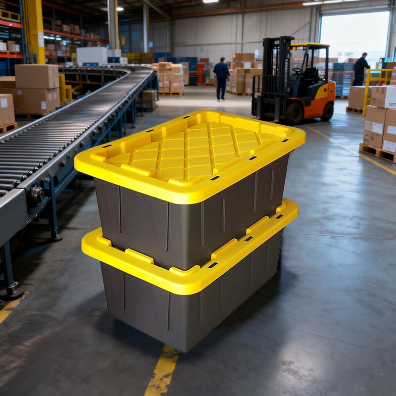 Factory Direct Sales of Household 65L Thickened Plastic Storage Box, Lockable with Lid, Large Capacity Organizing Storage Box