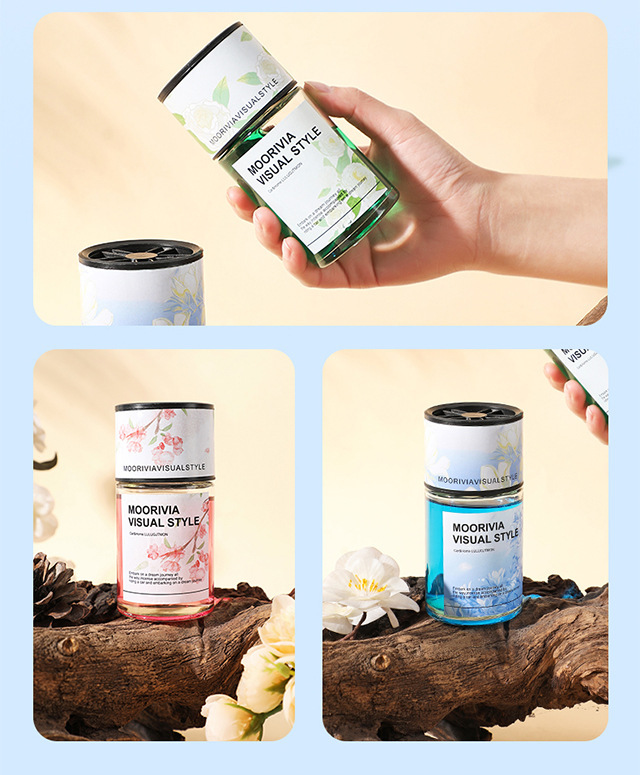 Car Aromatherapy High-end Lasting Camellia Eau De Toilette Ornaments Anti-motion Sickness and Odor Purification Air Car Fragrance
