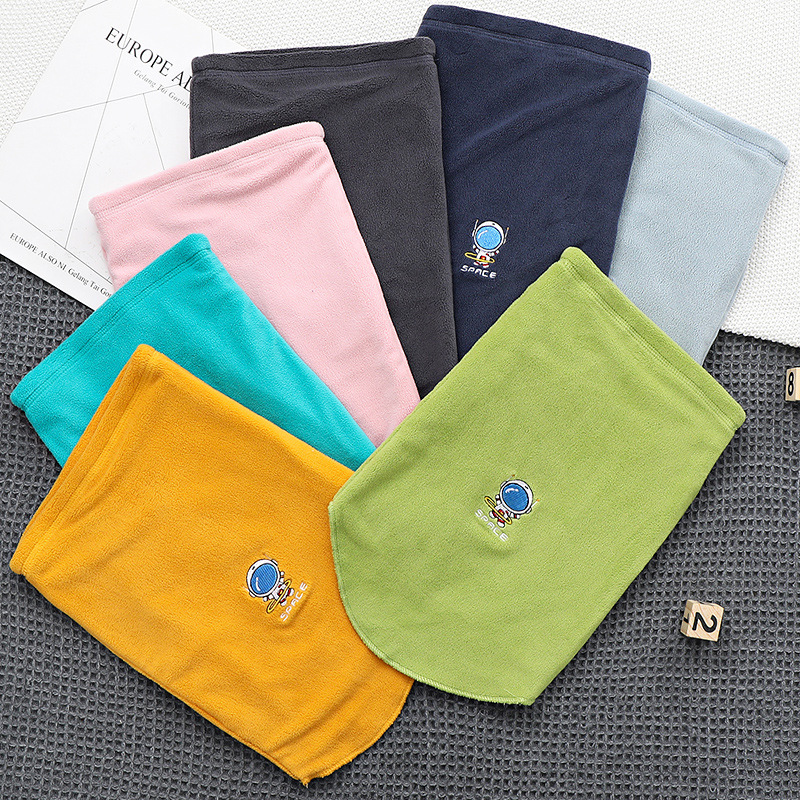 21秋冬季双层加厚脖套男女童防风奥粒绒保暖德绒内里套头儿童围脖