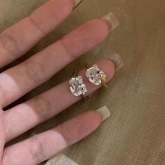 小红书爆款hellokitty锆石戒指KT猫超闪钻戒凯蒂猫戒指开口高级感