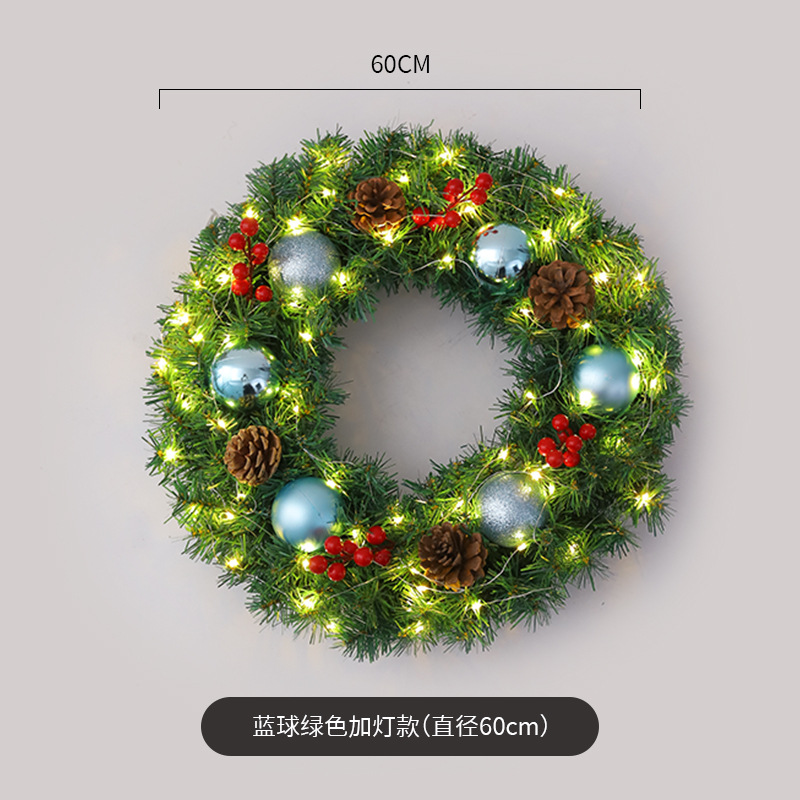 Amazon popular guirnalda de Navidad ratán 40/50/60cm decoración de Navidad Garland decoración escena diseño