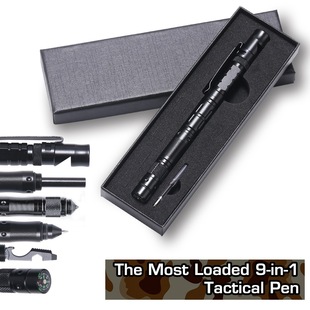 New multi-functional tactical pen self-defense pen Flint outdoor fire stick magnesium stick outdoor survival tool
