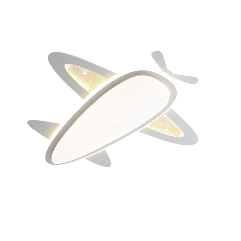 [Estrictamente seleccionado] Lámpara de techo de protección ocular para la habitación de los niños, equipo led de espectro completo, niño y niña, habitación de avión minimalista moderna