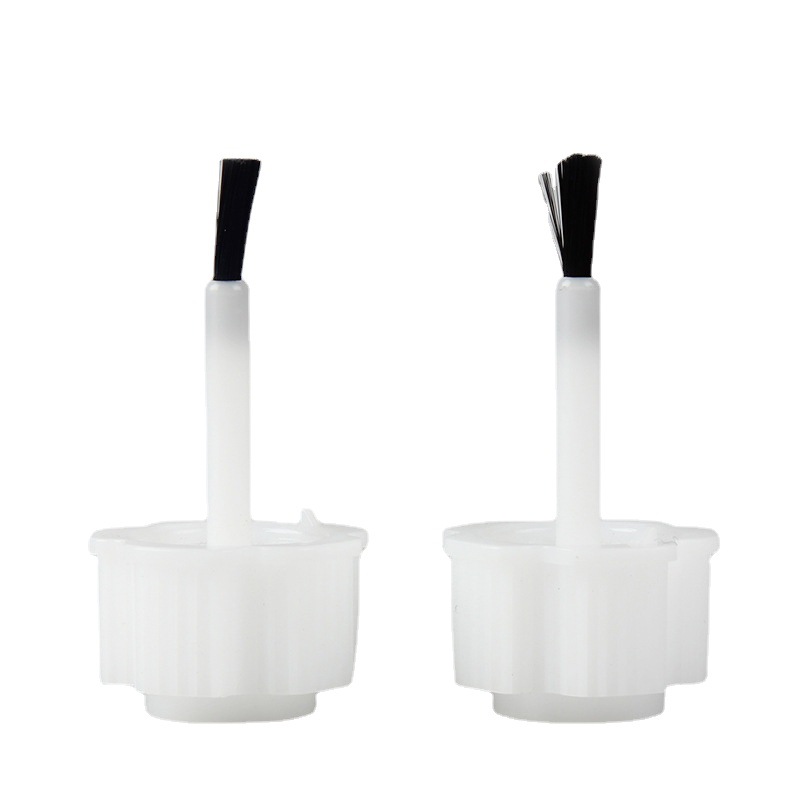 化妆品水乳小样分装瓶盖 毛刷盖植毛 塑料包装瓶毛刷盖