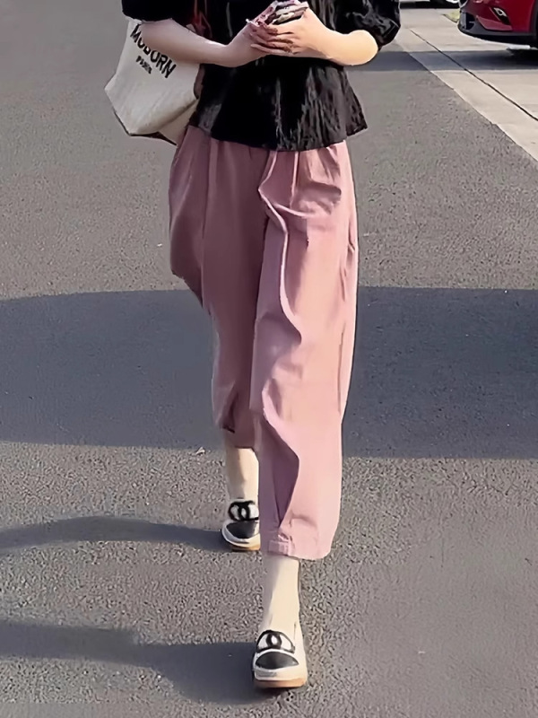 2025年新作の太った女の子向けのティースタイルの衣装一式、夏用の高級感のある小柄な痩身ツーピーススーツ|undefined