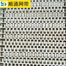 大节距平铺式除渣机网带冲孔清洗传送带 PVC塑料链板提升机输送带