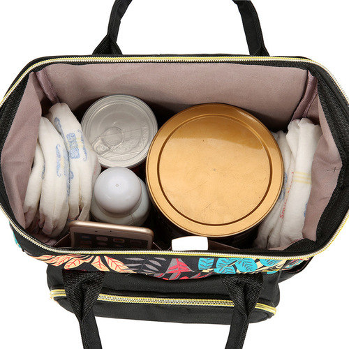 Anti-theft printed mommy bag  Casual mother and baby bag fashion pregnant women's bag  Multi-functional large-capacity shoulder bag direct sales 