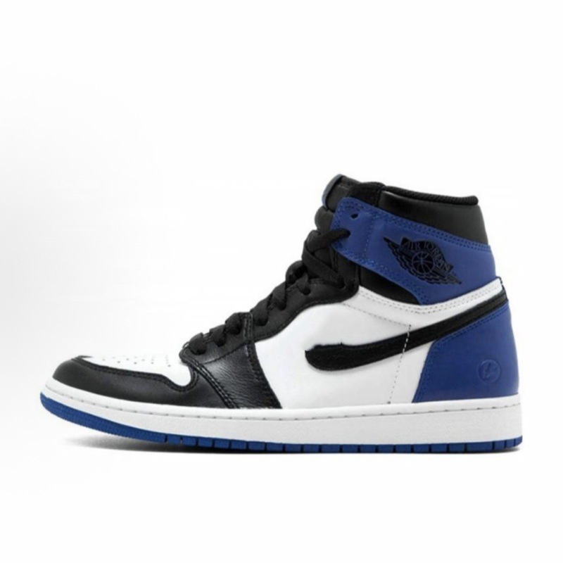 Comercio exterior AJ1 zapatos blancos y negros panda zapatos de baloncesto de alto tamaño Joe1 azul blanco puro de Carolina del Norte pareja zapatos casuales image 12
