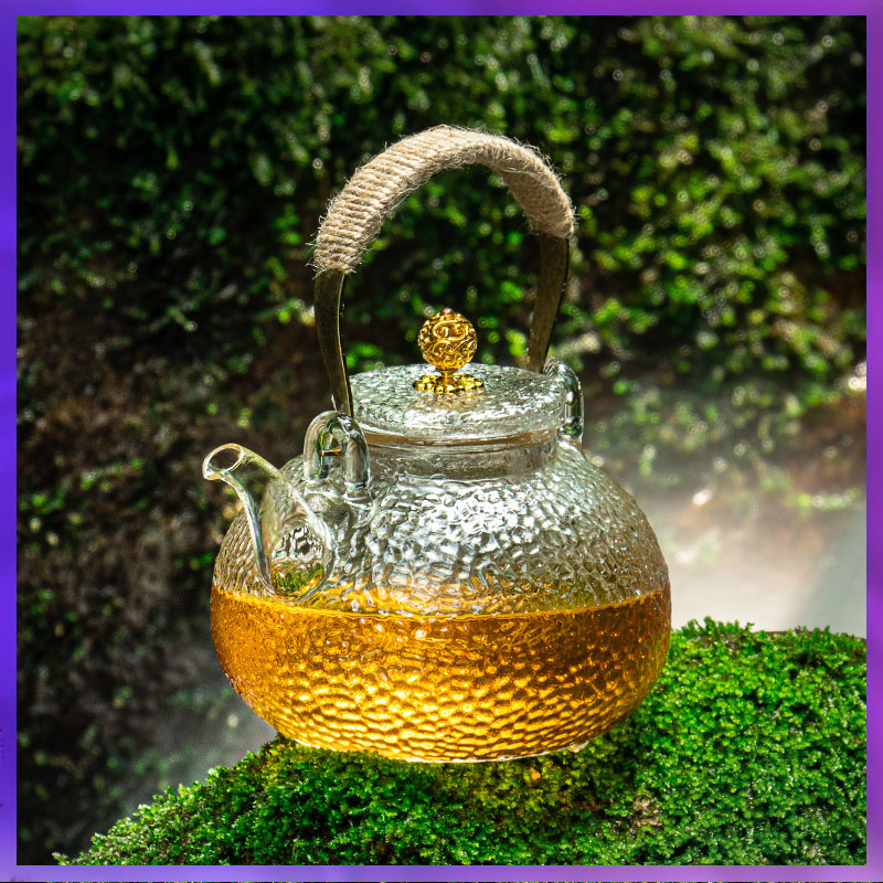 WG6Q耐高温玻璃泡茶壶家用煮茶炉老式养生花茶提梁壶茶水分离烧水