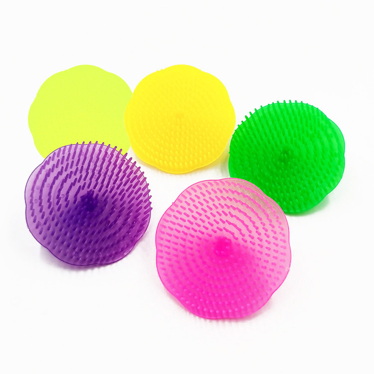 Color transfronterizo nuevo cepillo de silicona cepillo de masaje de cabeza casero de cuero cabelludo cepillo de masaje de cuero cabelludo