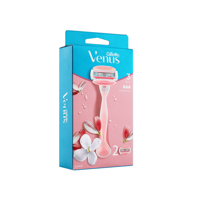 Gillette/Gilevinas Lady Hair Removal Knife 3 Layer Blade Epilator 1 Knife Holder 2 Cutter Head Epilation Knife