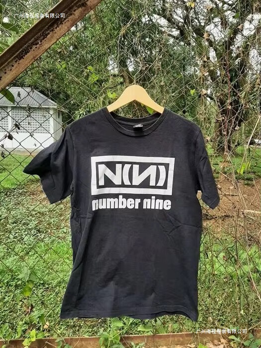 Cross-Border European and American Size (N)Ine 9inch Nail Font T-Shirt Basic Black Reprint Summer New Release Cross-Border European and American Size (N)Ine 9inch Nail Font T-Shirt Basic Black Reprint Summer New Release