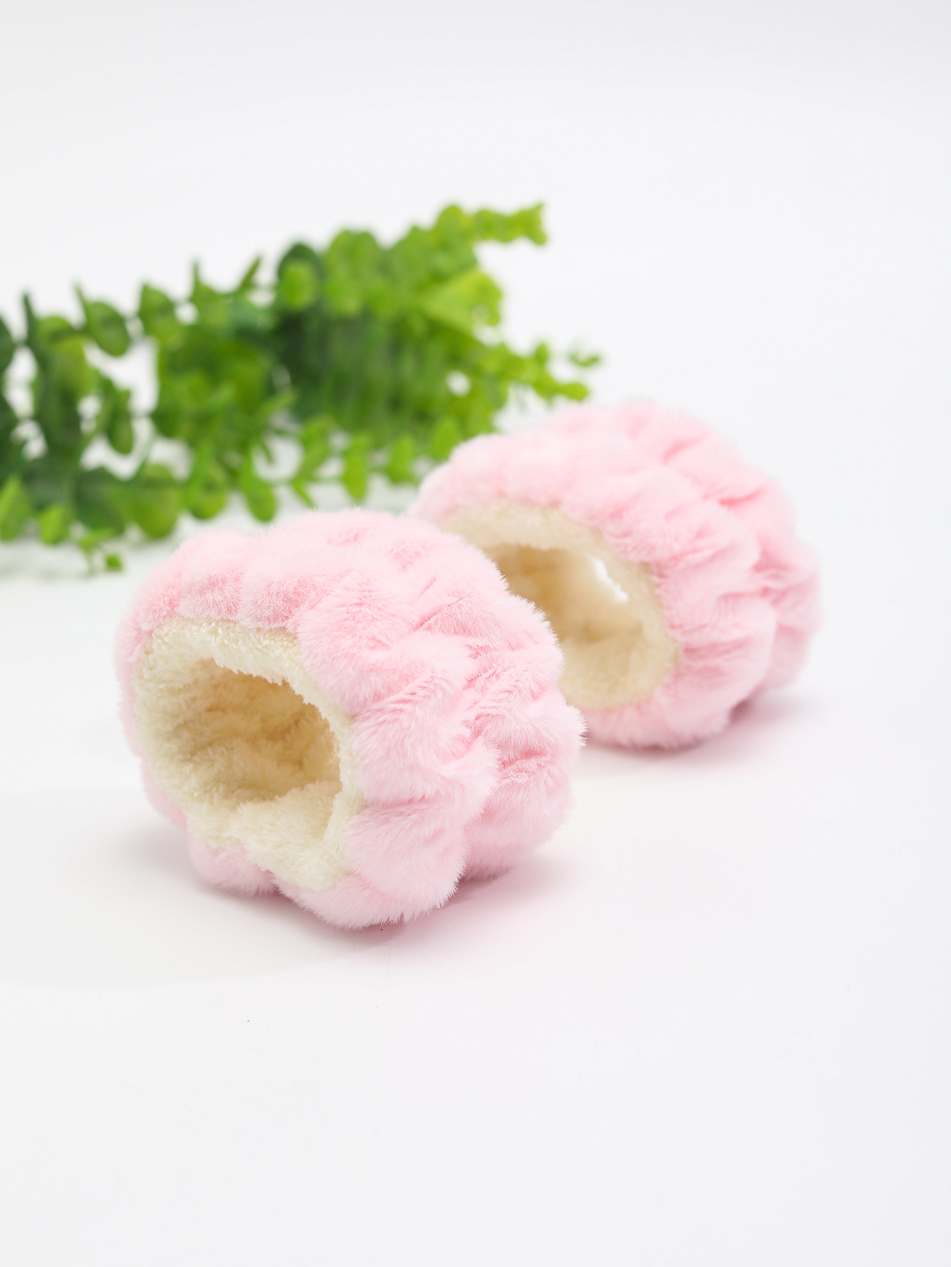 Otoño y invierno de peluche de jade de dibujos animados lavarse la cara correa de cabello adorable oso color combinación correa de cabello de muñeca impermeable adornamientos de cabello al por mayor