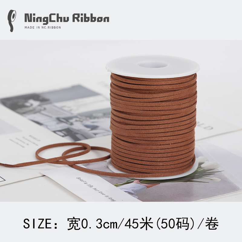 Coreano terciopelo deerskin cuerda floral terciopelo cinta ramo fresco cinta DIY regalo vaca cadena regalo decoración de la torta