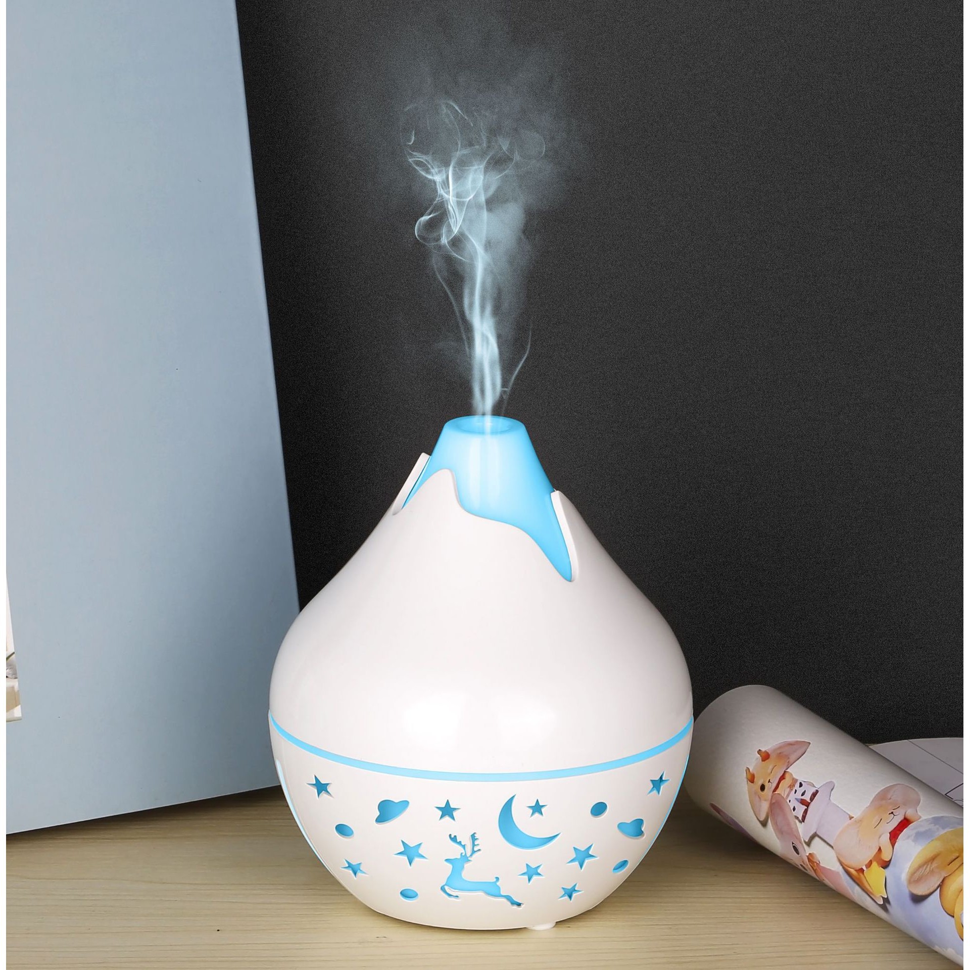 Mini humidificador hueco Xiaoxueshan-blanco