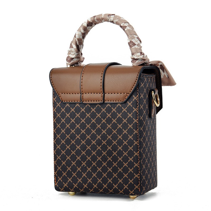 Mini borsa a tracolla a quadri da donna in stile coreano_voghion.com