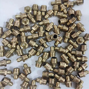 National Standard Pure Brass Fuel Nozzle Fine Thread Brass Curved Nozzle Straight Nozzle Butter Nozzle M6*0.75 Straight Curved
