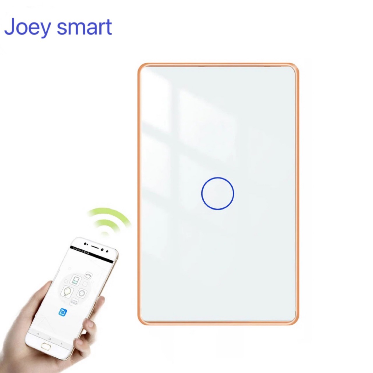 出口专供涂鸦智能wifi开关美规120开关 铝合金框钢化玻璃Alexa