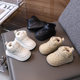 Autumn and winter high-top baby boys and girls soft bottom non-slip toddler shoes 1-3 years old fleece-lined thick warm cotton shoes bread shoes