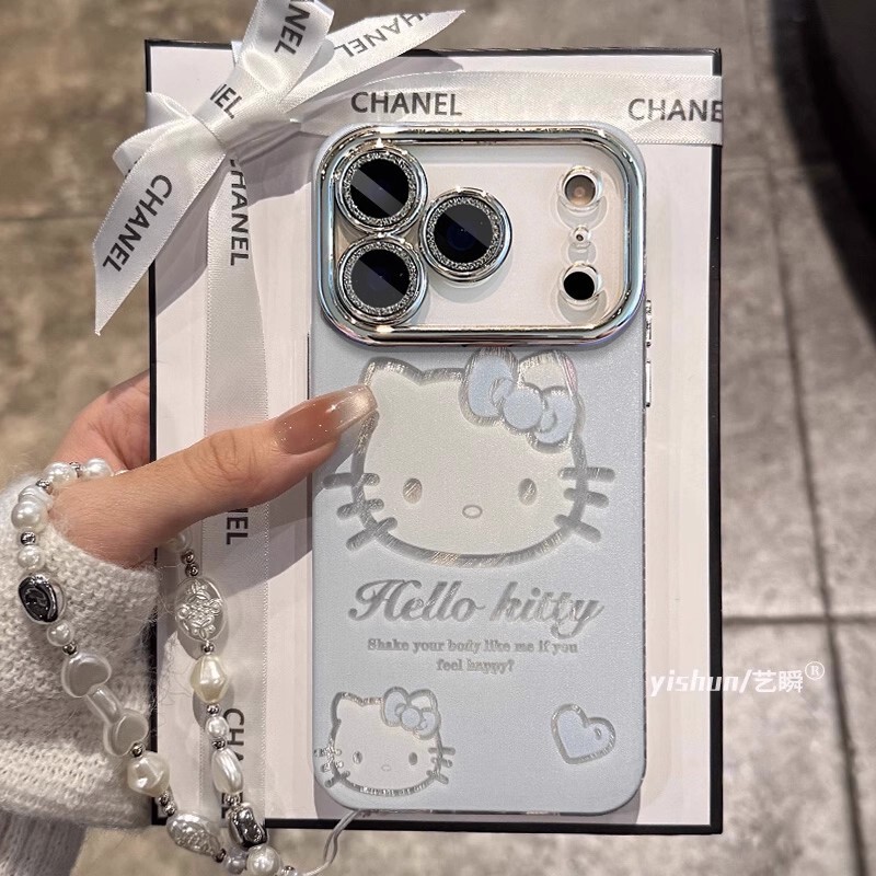 Simple Cartoon Hollow-Out Kt Cat Phone Case Suitable for Apple iPhone 18 with Full Lens Protection, Xiaomi 15 Protective Cover Simple Cartoon Hollow-Out Kt Cat Phone Case Suitable for Apple iPhone 18 with Full Lens Protection, Xiaomi 15 Protective Cover