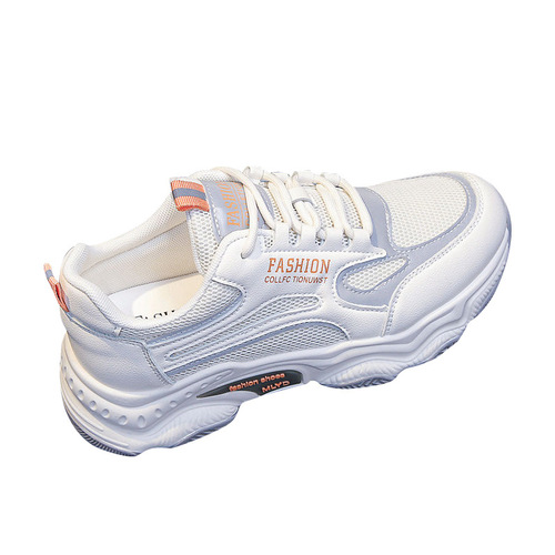 Cross-border sports shoes, thick-soled dad shoes, casual soft-soled women's four-season trendy women's shoes, comfortable and fashionable white shoes