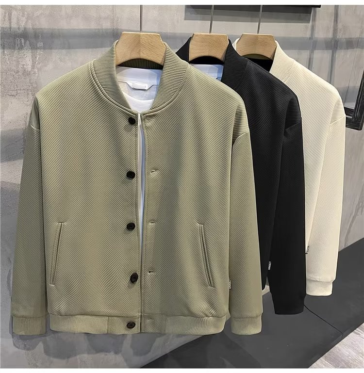 Herren Baseballjacke Leichte Freizeitjacke Für Frühling Und Herbst_voghion.com