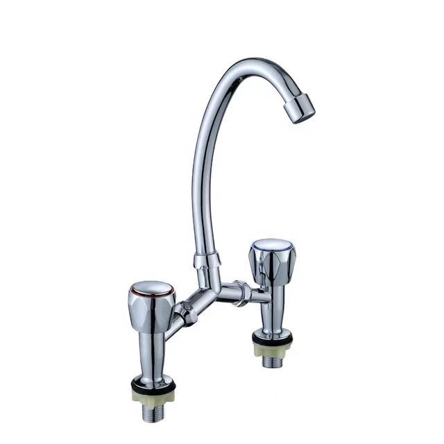 Foreign trade Joe type basin three fork faucet alloy double open basin faucet eight inch horizontal faucet Foreign trade Joe type basin three fork faucet alloy double open basin faucet eight inch horizontal faucet