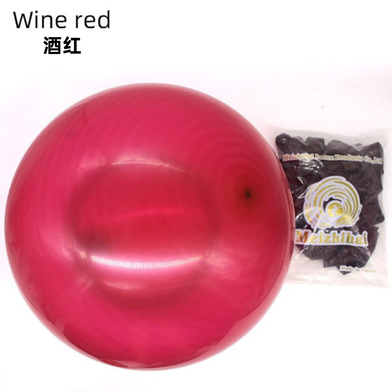 Meizhihai globo de 18 pulgadas engrosada globo de látex fiesta de cumpleaños decoración de la habitación de la boda diseño de la escena suministros de la boda