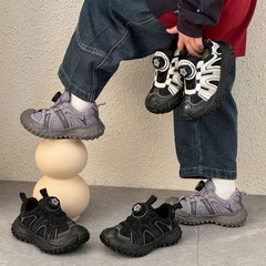 儿童运动鞋童鞋2025春秋男童休闲登山鞋透气防滑软底女童老爹鞋