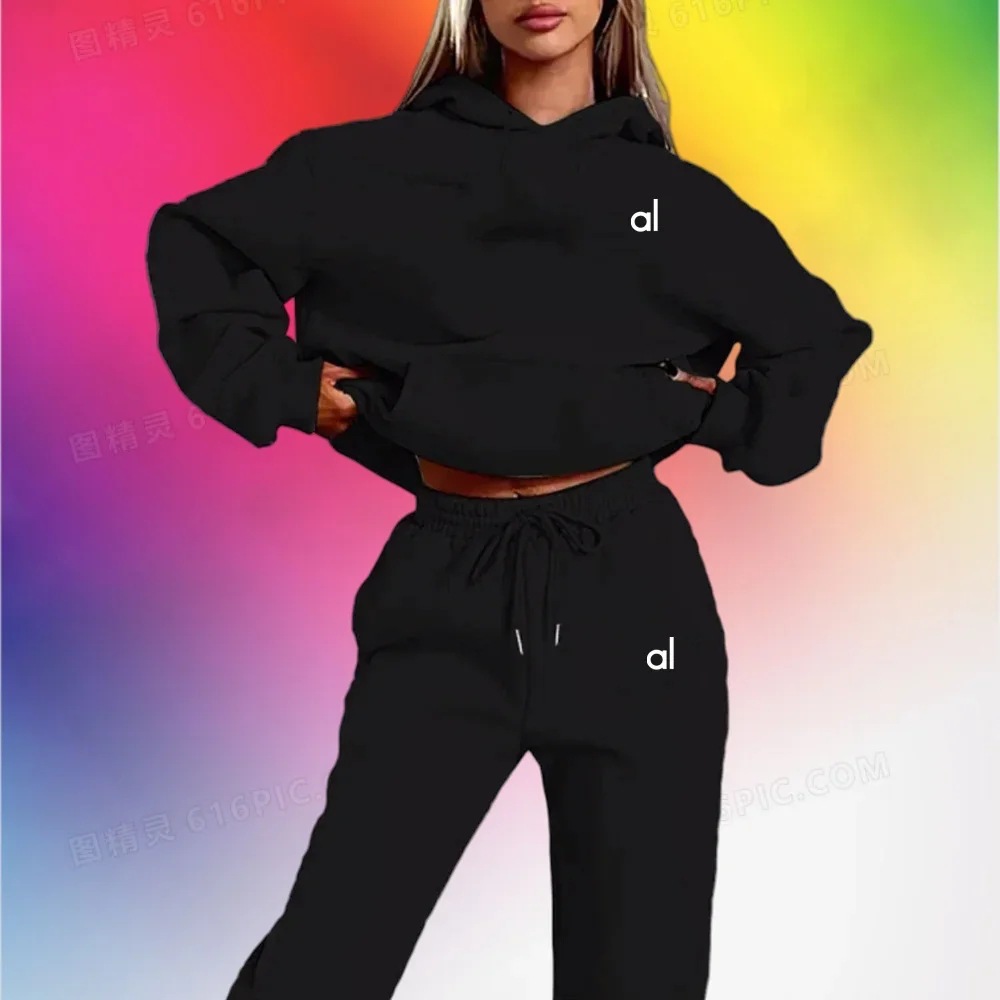 Shein Amazon venta caliente letra impresión simple de vestir de mujer suit de otoño camiseta con capuz de manga larga