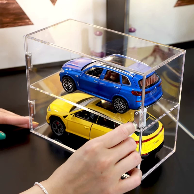 Аcrylic metal storage box, Hot Wheels, stand, storage system, scale 1:32