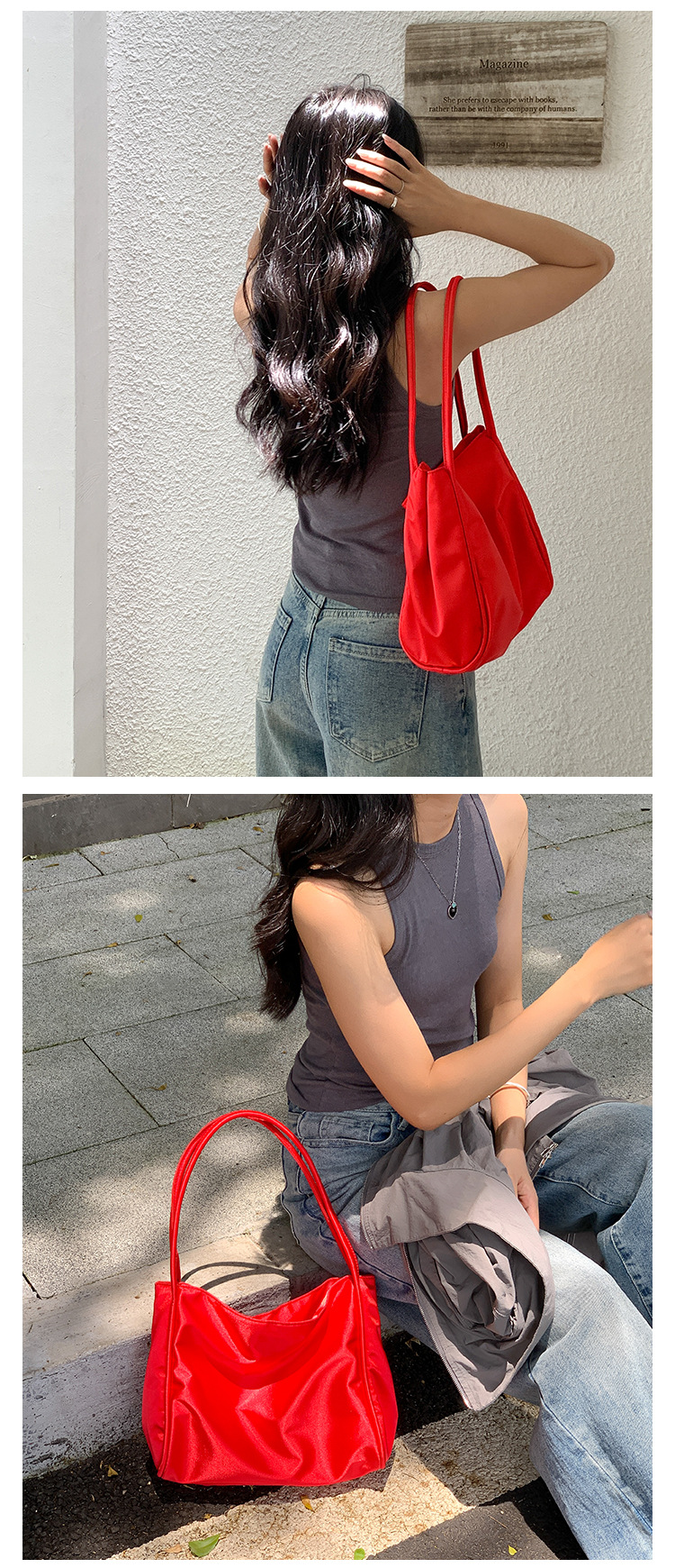 Nuova borsa a tracolla di alta qualità per la comunicazione sensoriale, borsa tote frequente, grande capacità per le donne, nylon casual di nicchia, versatile_voghion.com
