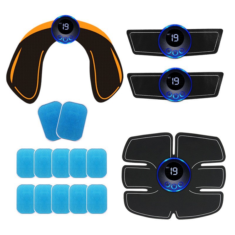 Entrenador abdominal EMS inteligente transfronterizo 6 entrenador de músculos abdominales deportes en casa máquina de sacudida de grasa equipo de fitness perezoso pegatinas de músculos abdominales