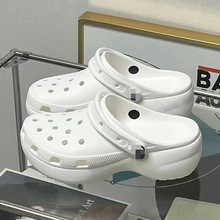 Cro经典云朵卡洛驰洞洞鞋女夏季复古沙滩鞋骨白色增高厚底凉鞋女