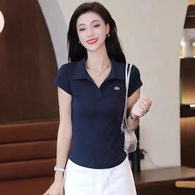 네이비 블루 탑