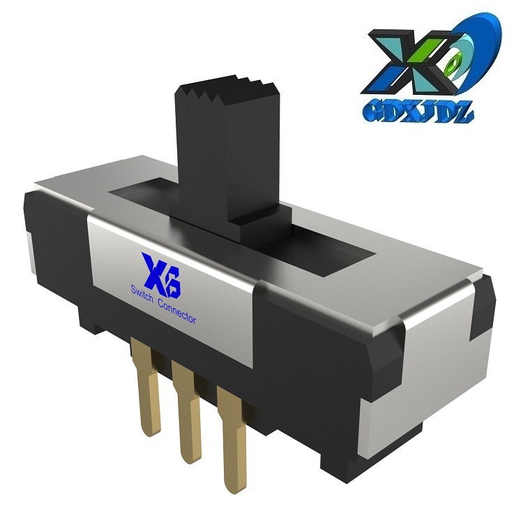 医疗3档滑动开关三档 供应3位拨动开关3档 小体积立式3位波动开关