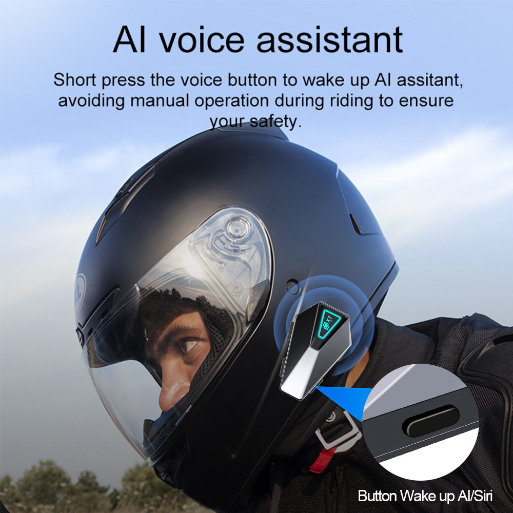 X7-Cyber ​​Motorcycle Helmet Headset Waterproof Wireless Bluetooth Music Headset Cycling Motorcycle Hands-Free Call