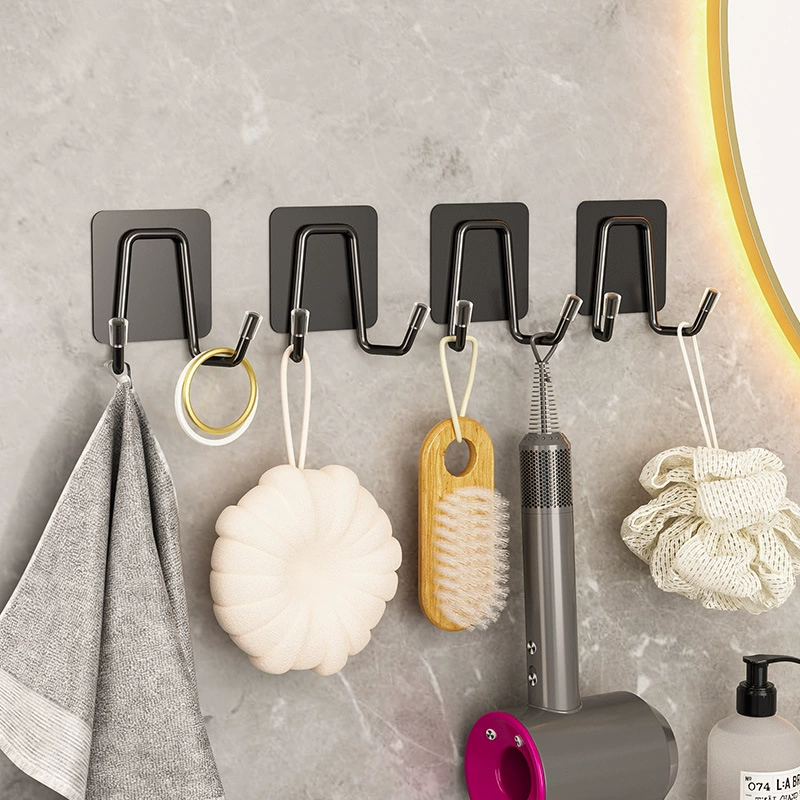 Крючок прочный клей настенный кухонный перфоратор вешалка для ванной одежды подвесное полотенце ванная комната из нержавеющей стали