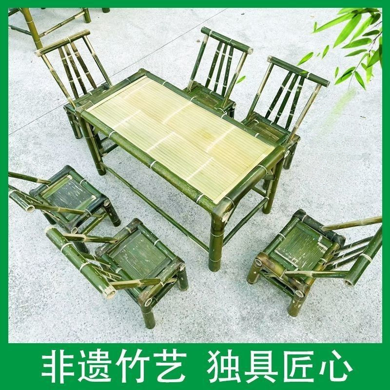 120x60x60+등받이 의자 6개 [고온 탄화]