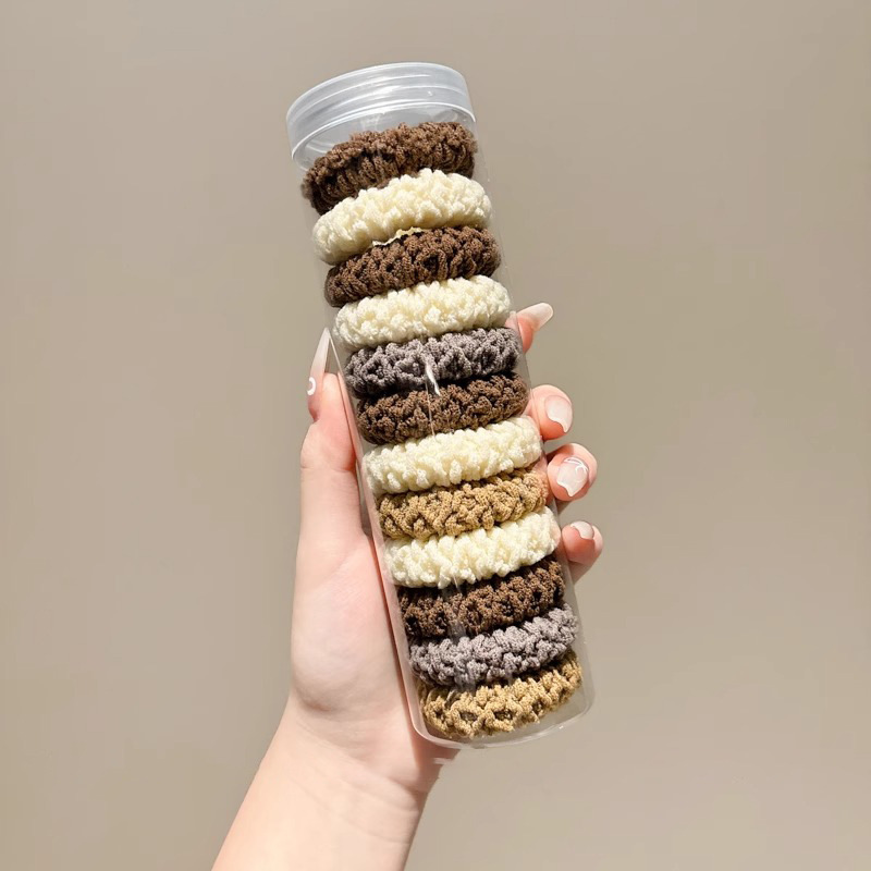 Corda de cabello gruesa de alta elasticidad para mujeres no lastiman el cabello anillo de cabello de alta cola de caballo banda de goma de cabello para adultos