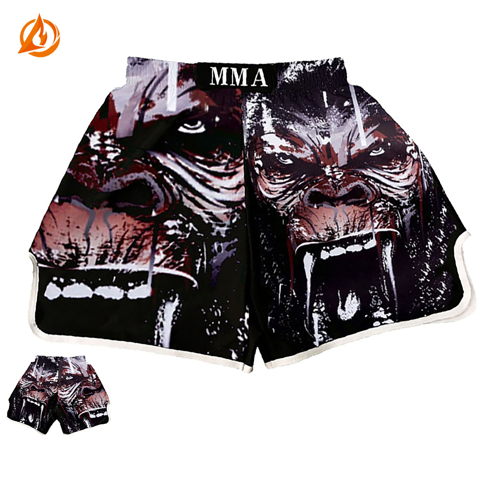 Martial Arts Muay Thai Shorts Professional Boxing Sanda Training Competition Fighting Shorts Printed Fitness Men and Women