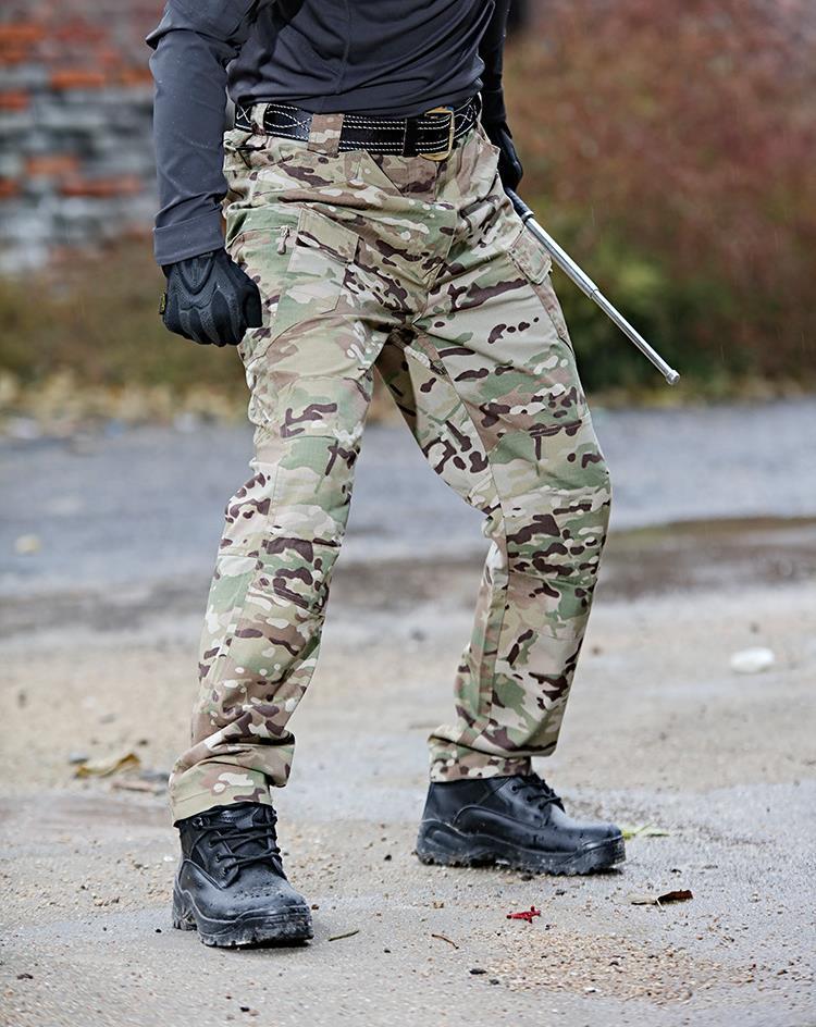 Pantalones tácticos de camuflaje transfronterizos de bolsillo, pantalones de herramientas resistentes al desgaste, pantalones de hombre al aire libre
