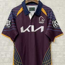 Rugby Jersey 2025 野马橄榄球衣球服男子短袖运动衫