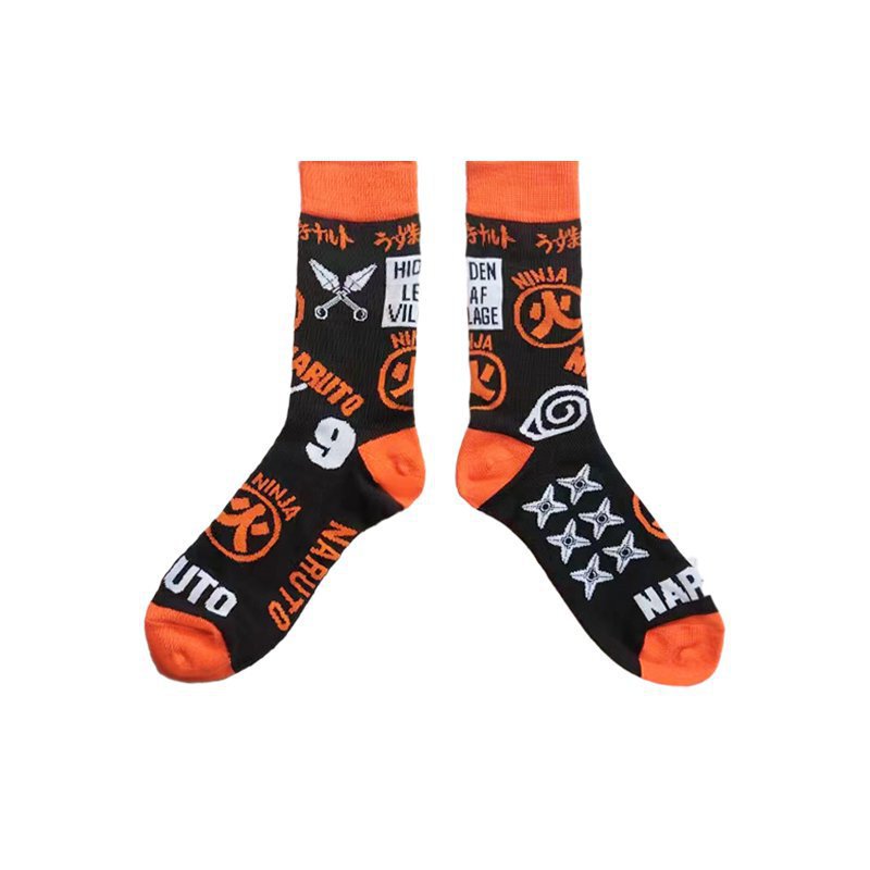 Male Casual Cotton All Year Round Cartoon Pop Tide Socks Men's Socks Naruto Tube Female Manufacturers Wholesale Export Socks Male Casual Cotton All Year Round Cartoon Pop Tide Socks Men's Socks Naruto Tube Female Manufacturers Wholesale Export Socks