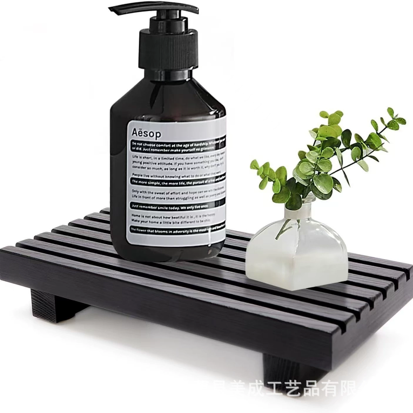 Новый стиль деревянный ретро ароматерапевтические свечи декоративная база для демонстрации поддонов для хранения черный поднос для ванной комнаты