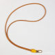 Pure hand sewing vegetable tanned cowhide long rope vintage mobile phone lanyard simple style neck leather hand rope Keychain Car card