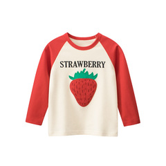 27home girls autumn new Korean style children's clothing children's patch long-sleeved T-shirt baby clothes one piece drop shipping